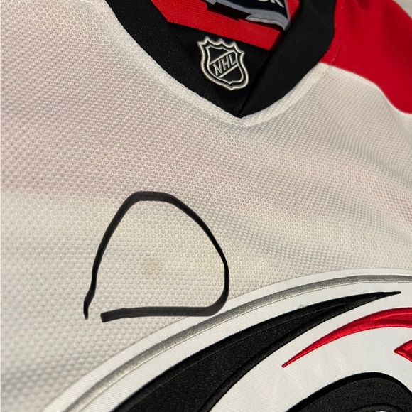 Vintage Reebok Carolina Hurricanes Hockey Jersey. Justin Faulk #27 EUC RARE - Picture 7 of 8